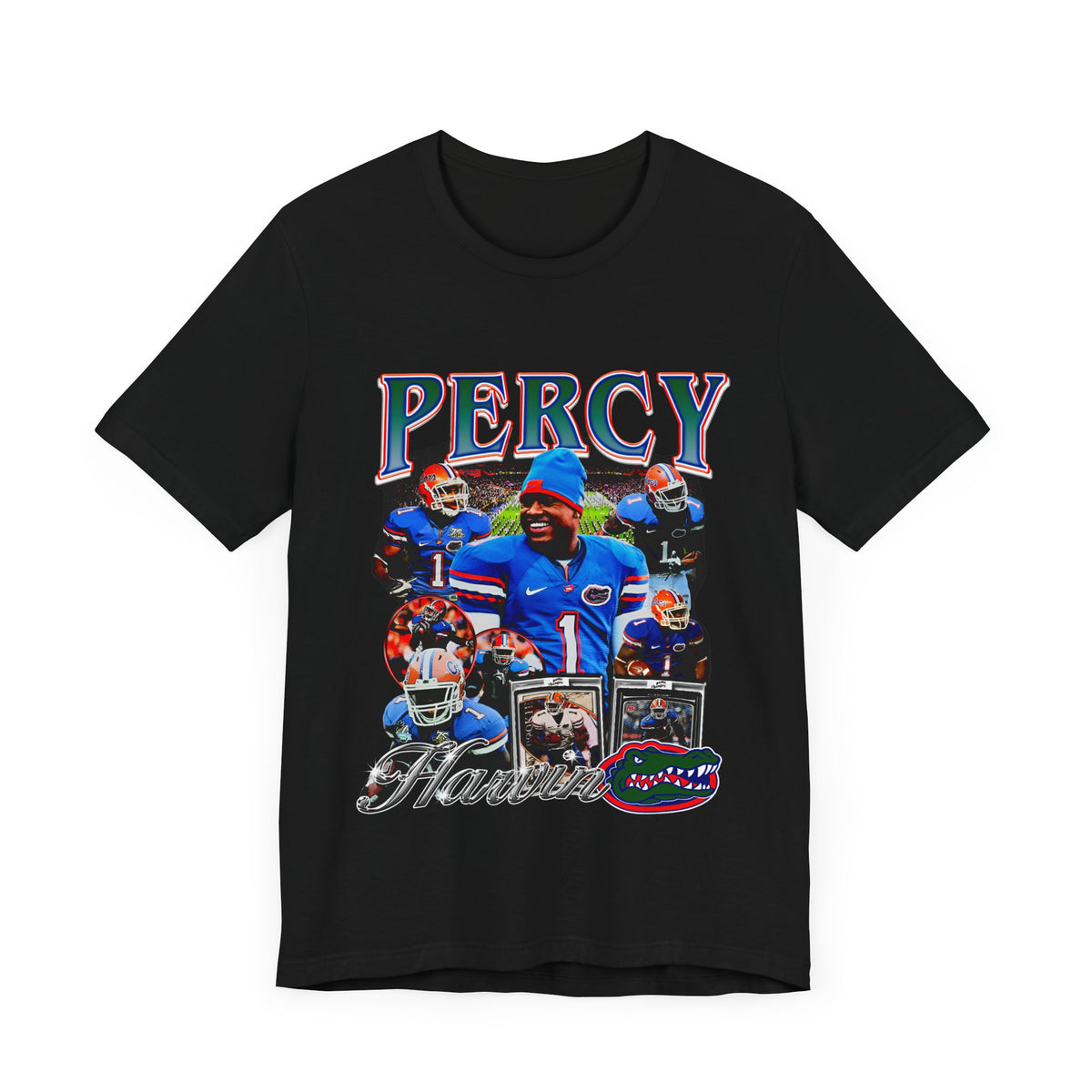 Vintage 90s Football Bootleg Style TShirt PERCY HARVIN Unisex Graphic Tee Shirt