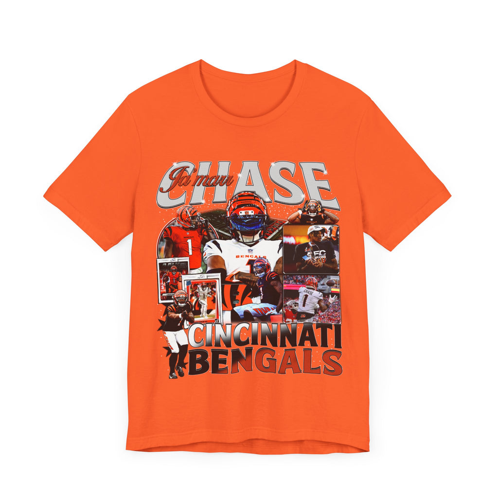 Vintage 90s Football Bootleg Style T-Shirt JAMARR CHASE Unisex Graphic Tee Shirt