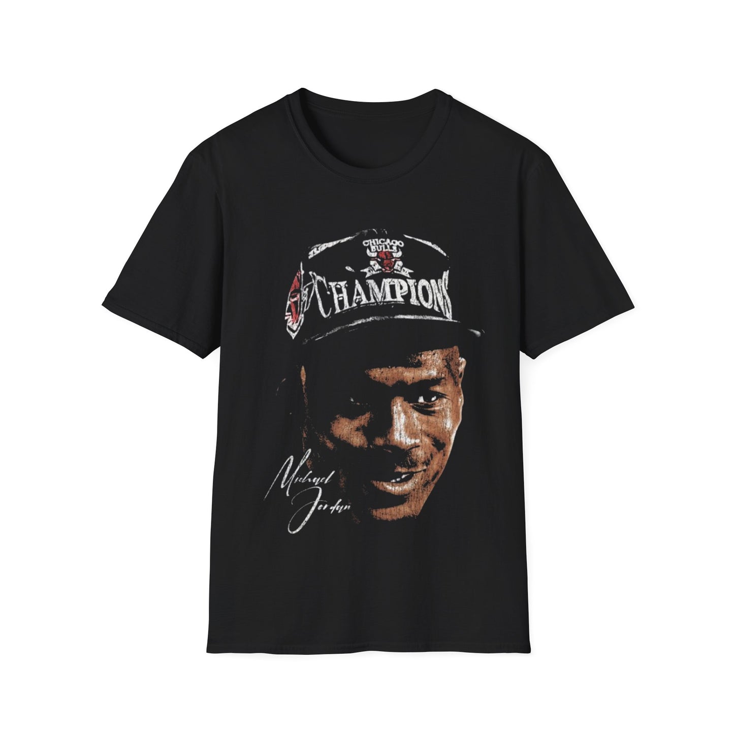 Vintage 90s Basketball Bootleg Style T-Shirt, JORDAN BIG FACE CHAMPION Retro Basketball Shirt Unisex Graphic Tee