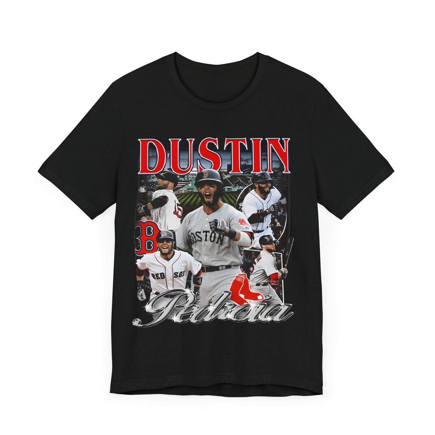 Vintage 90s Baseball Bootleg Style T-Shirt DUSTIN PEDROIA Unisex Graphic Tee