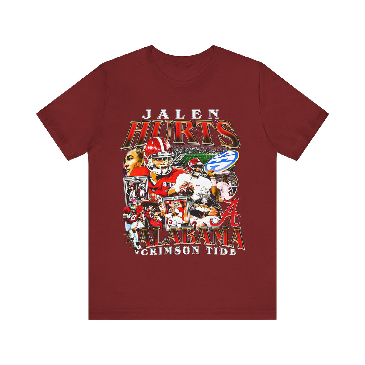 Vintage 90s Football Bootleg Style TShirt JALEN HURTS Unisex Graphic Tee Shirt