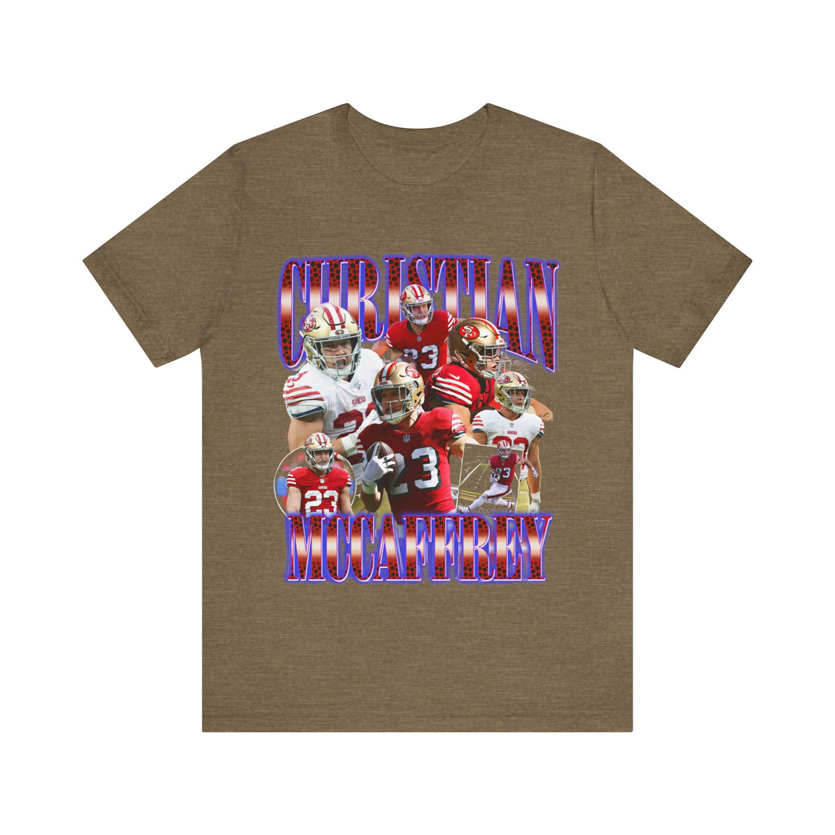 Vintage 90s Football Bootleg Style TShirt CHRISTIAN MCCAFFREY Unisex Graphic Tee