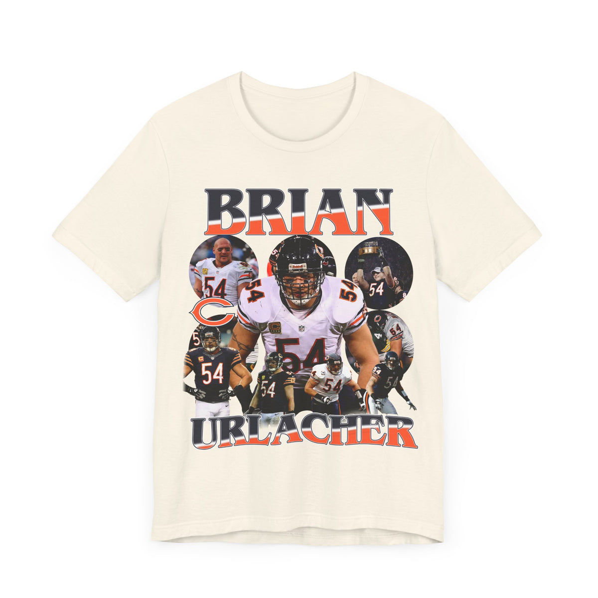 Vintage 90s Football Bootleg Style TShirt BRIAN URLACHER Unisex Graphic Tee