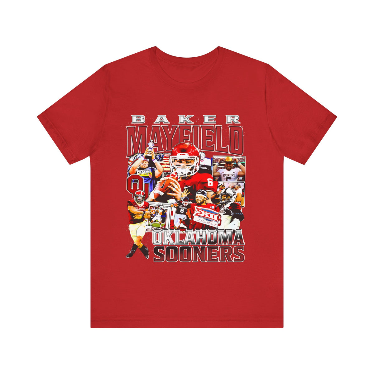 Vintage 90s Football Bootleg Style TShirt BAKER MAYFIELD Unisex Graphic Tee