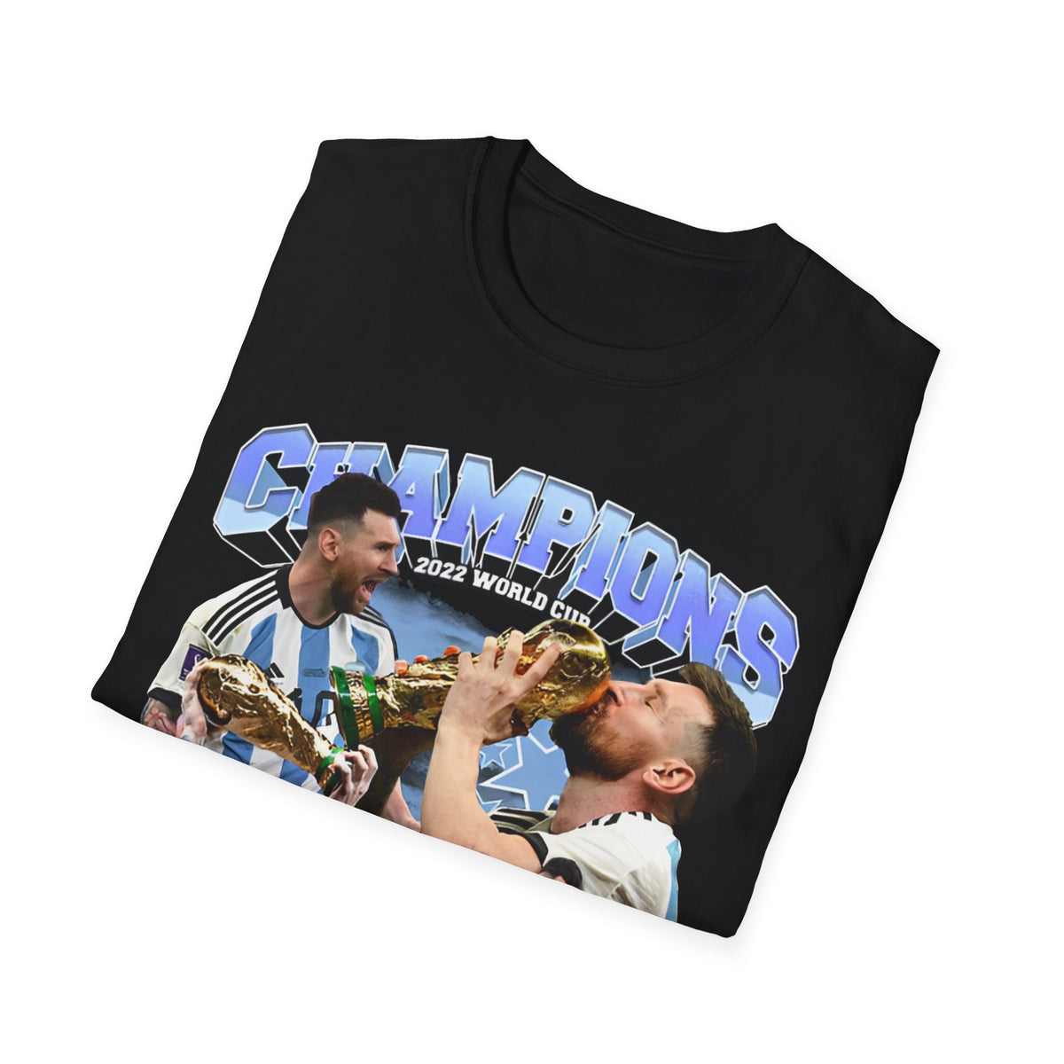 Vintage 90s Soccer Bootleg Style T-Shirt, LIONEL MESSI CHAMPION Graphic Tee, Retro Soccer Shirt Unisex Graphic Tee