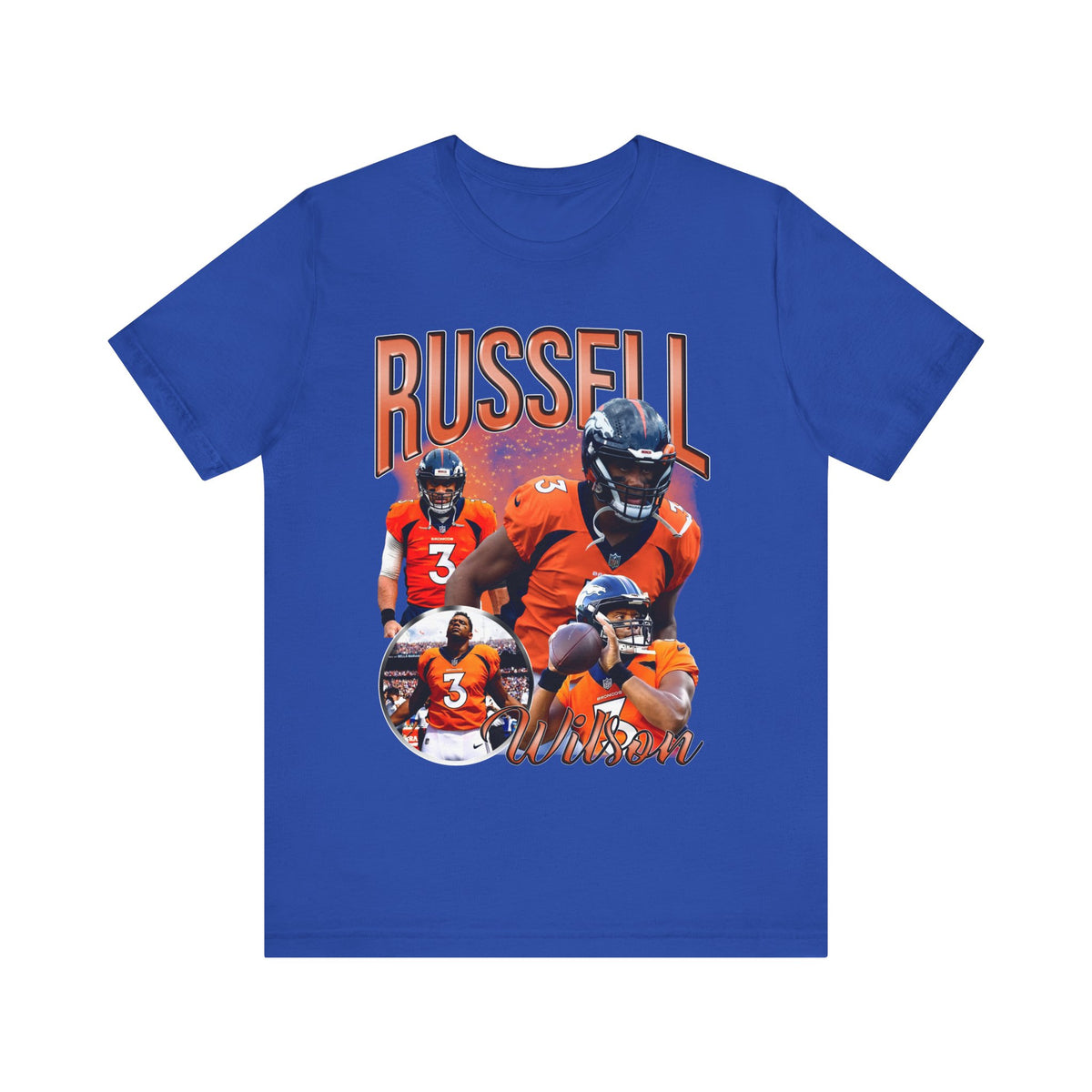 Vintage 90s Football Bootleg Style TShirt RUSSELL WILSON Unisex Graphic Tee