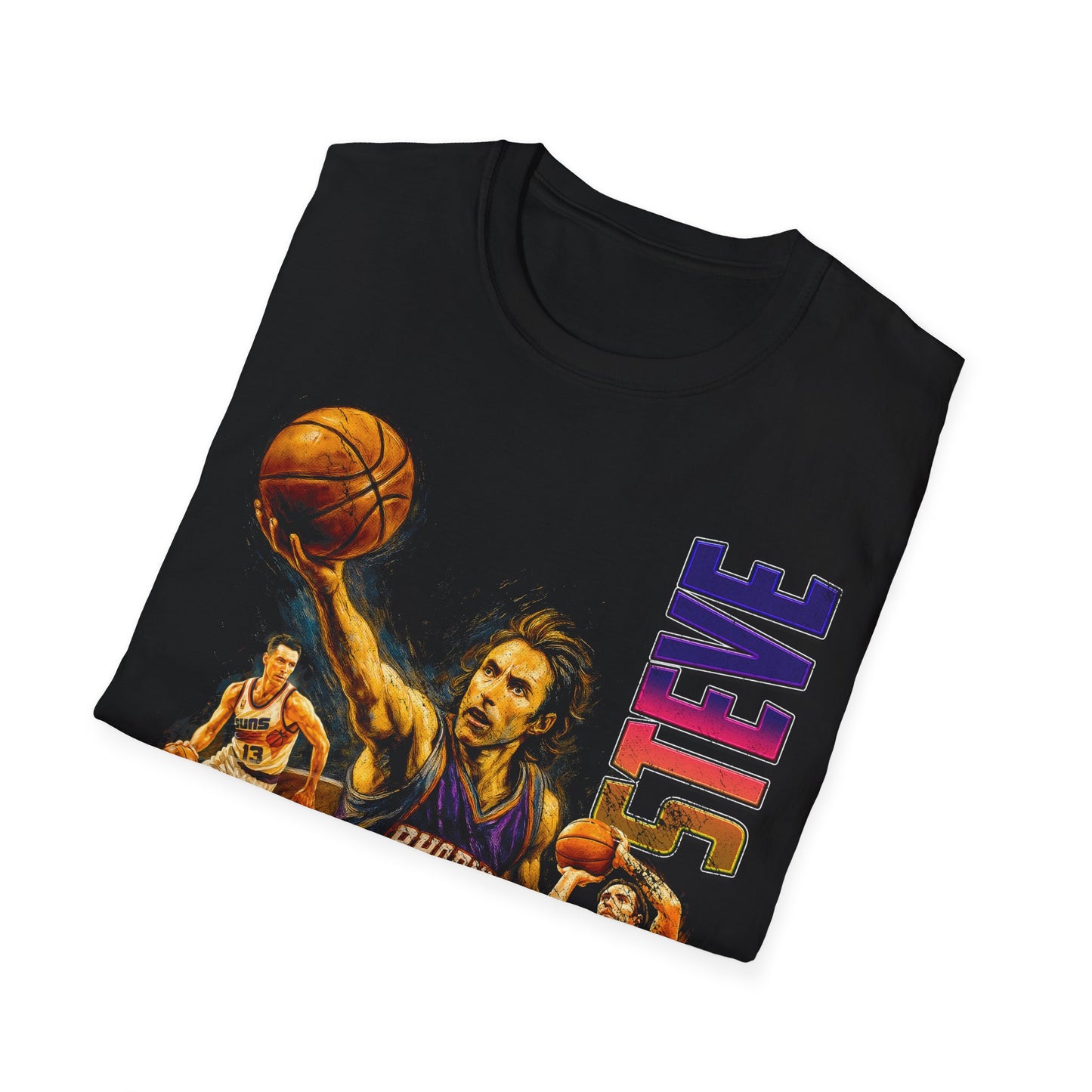 Vintage 90s Basketball Bootleg Style T-Shirt, NASH Retro Basketball Shirt Unisex Graphic Tee