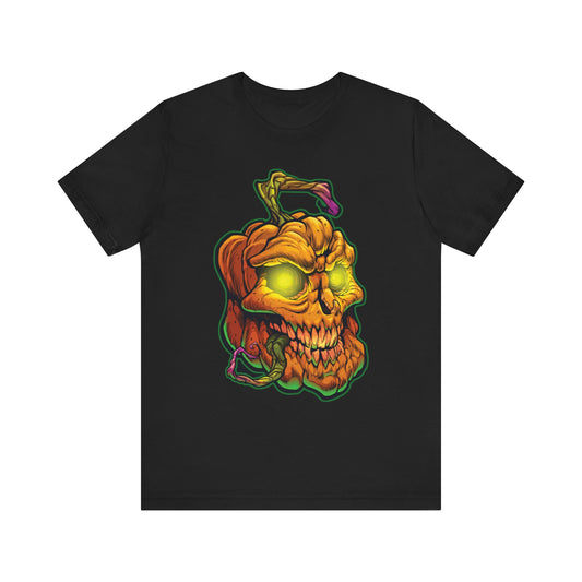HALLOWEEN SCARY PUMPKIN Unisex Jersey Short Sleeve Tee