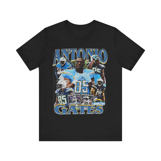 Vintage 90s Football Bootleg Style T-Shirt ANTONIO GATES Unisex Graphic Tee