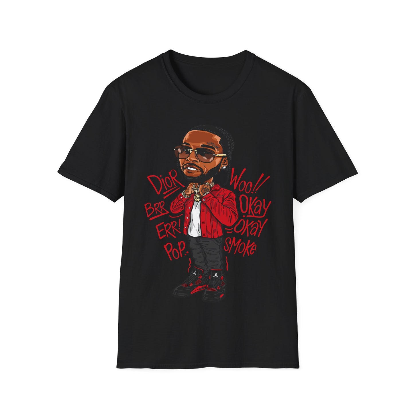 RED THUNDER 4 POP PREMIUM STREETWEAR Unisex Softstyle T-Shirt