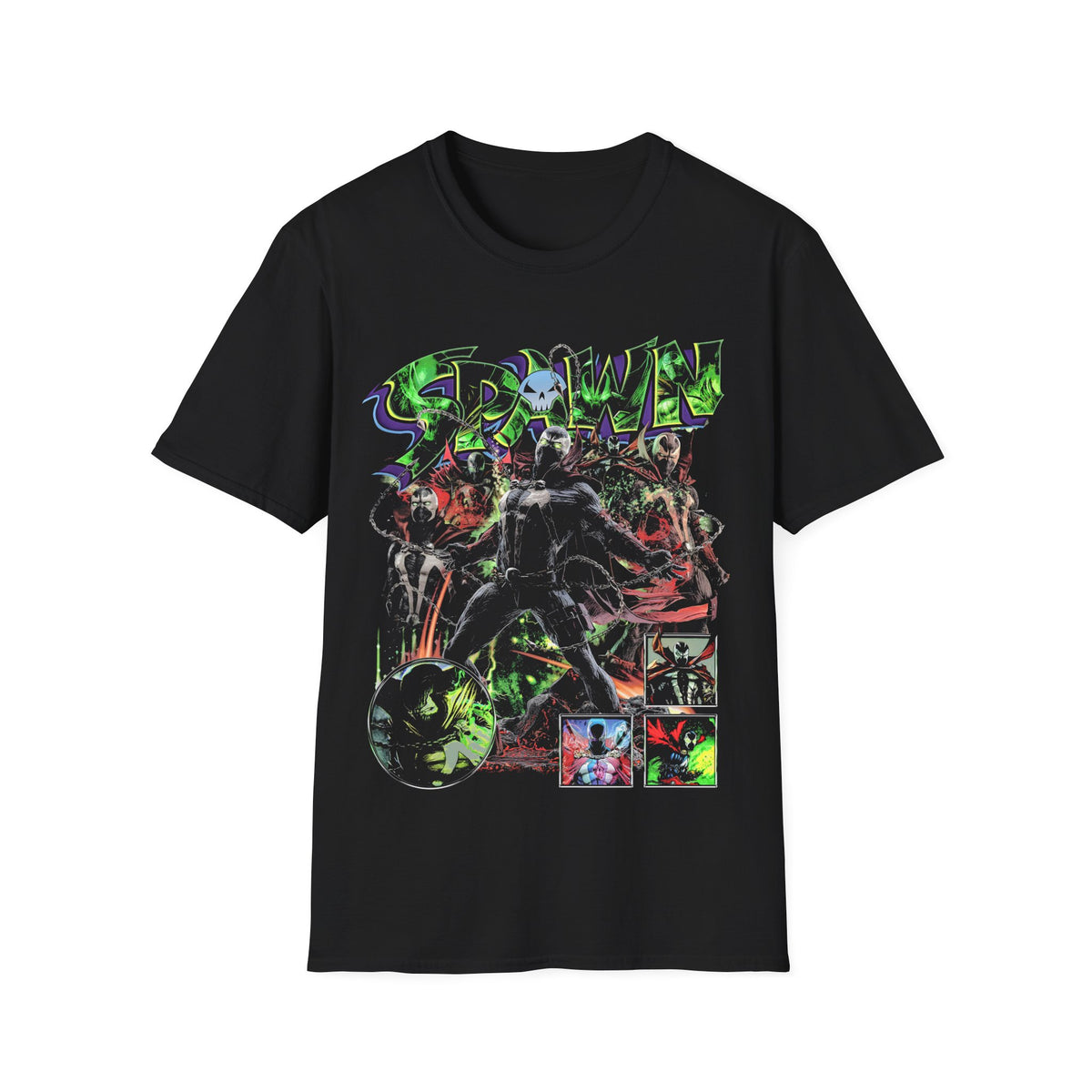 Vintage 90s Superheroes Bootleg Style T-Shirt, SPAWN Retro Superheroes Shirt Unisex Graphic Tee