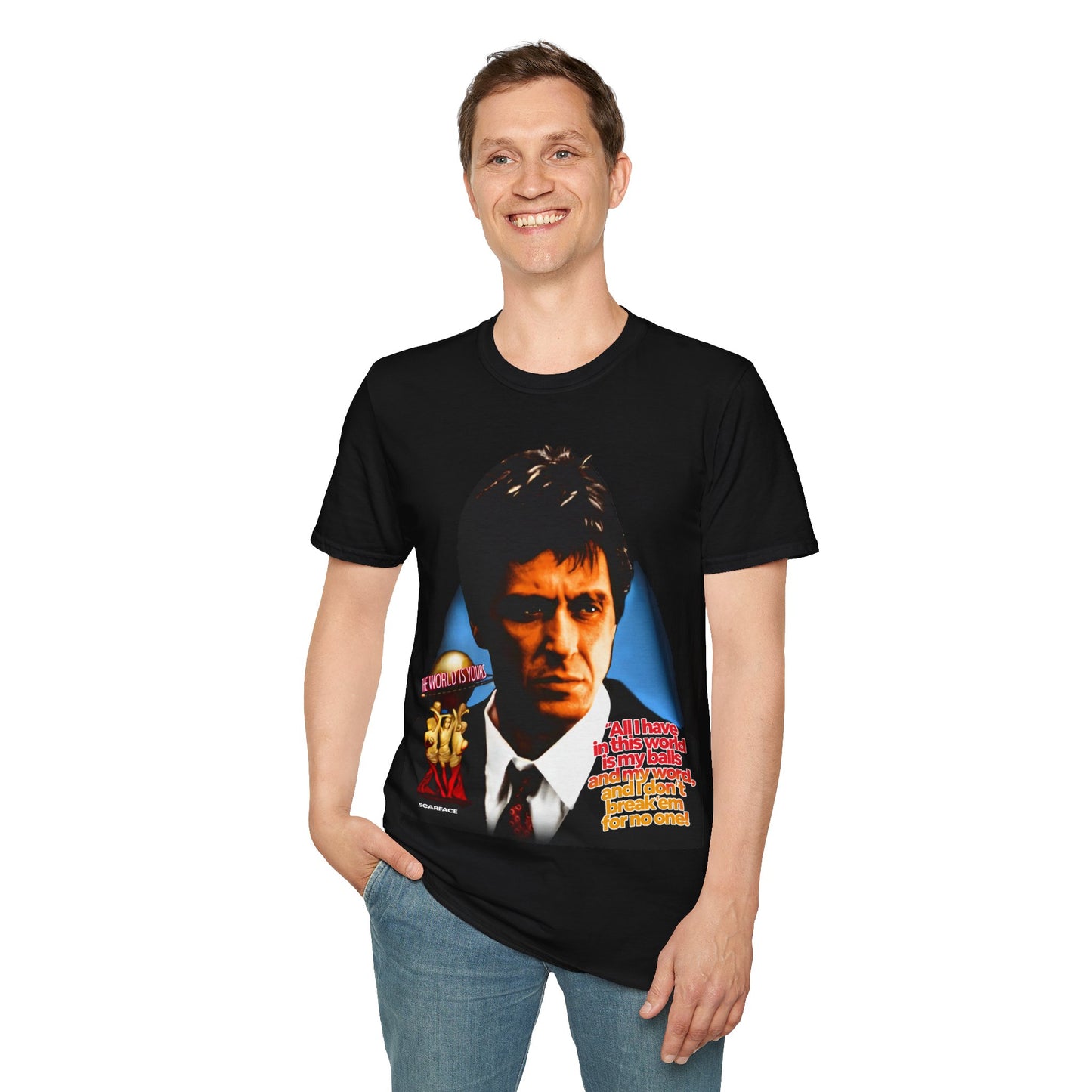 Vintage 90s Pop Culture Bootleg Style T-Shirt, SCARFACE Retro Shirt Unisex Graphic Tee