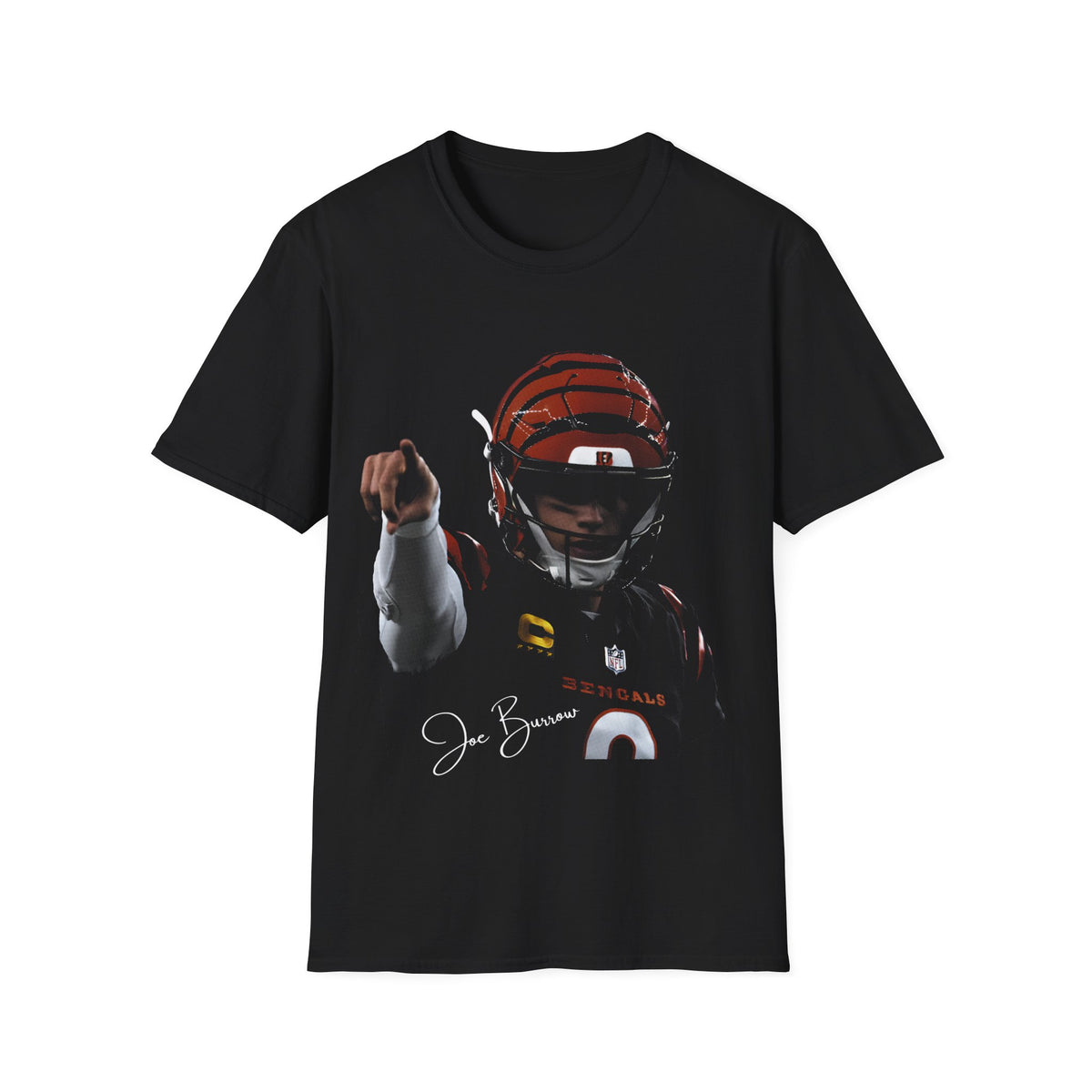 JOE BURROW BIG FACE FOOTBALL LEGENDS Unisex Softstyle T-Shirt