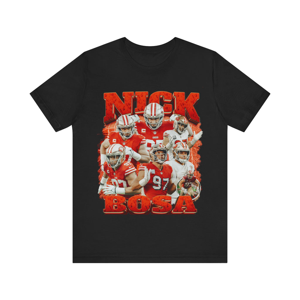 Vintage 90s Football Bootleg Style T-Shirt NICK BOSA 90s Unisex Graphic Tee