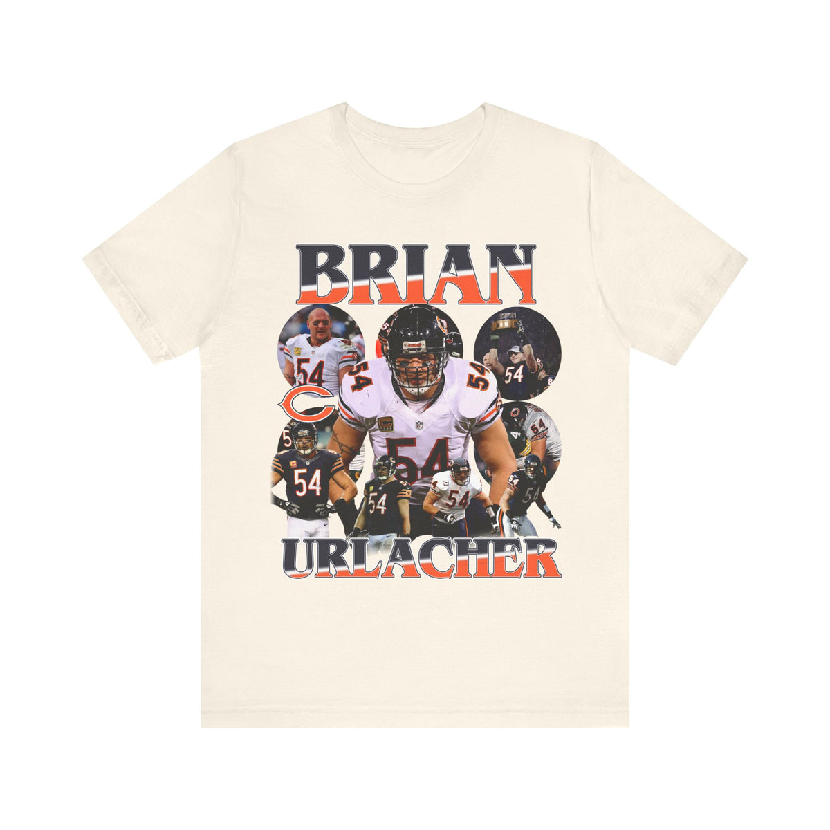 Vintage 90s Football Bootleg Style TShirt BRIAN URLACHER Unisex Graphic Tee