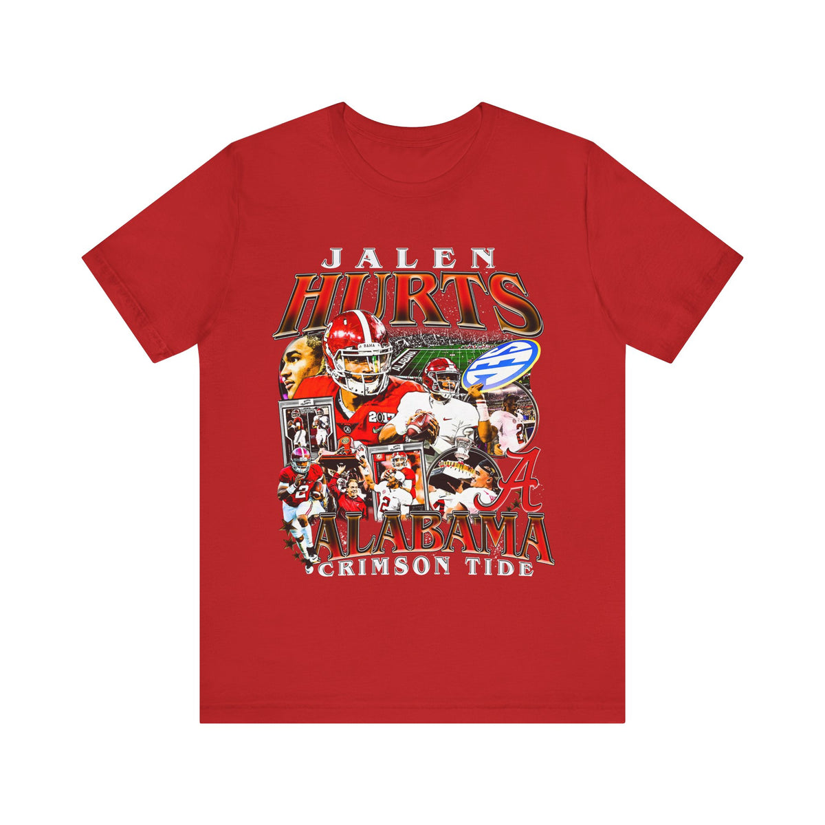 Vintage 90s Football Bootleg Style TShirt JALEN HURTS Unisex Graphic Tee Shirt