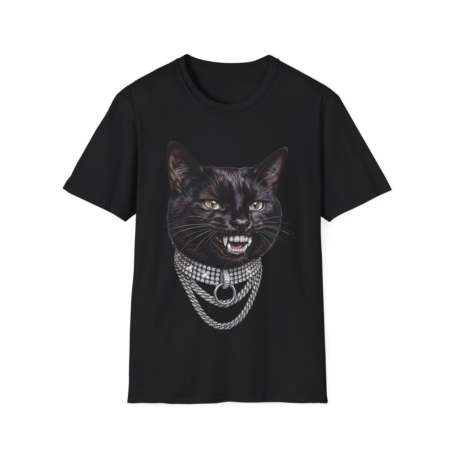 HIP CAT WITH THE GRILL Unisex Softstyle T-Shirt