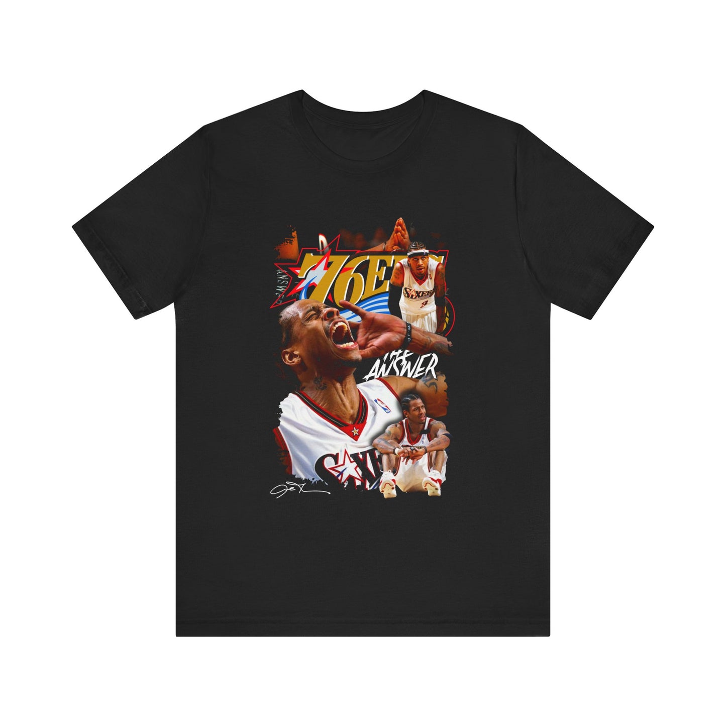 ALLEN IVERSON PREMIUM Dual Sided Unisex Jersey Short Sleeve Tee