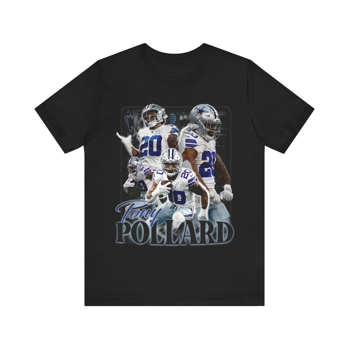 Vintage 90s Football Bootleg Style T-Shirt TONY POLLARD Unisex Graphic Tee Shirt