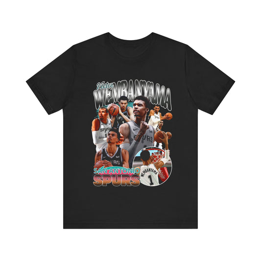 Vintage 90s Basketball Bootleg Style TShirt VICTOR WEMBANYAMMA Unisex Tee Shirt