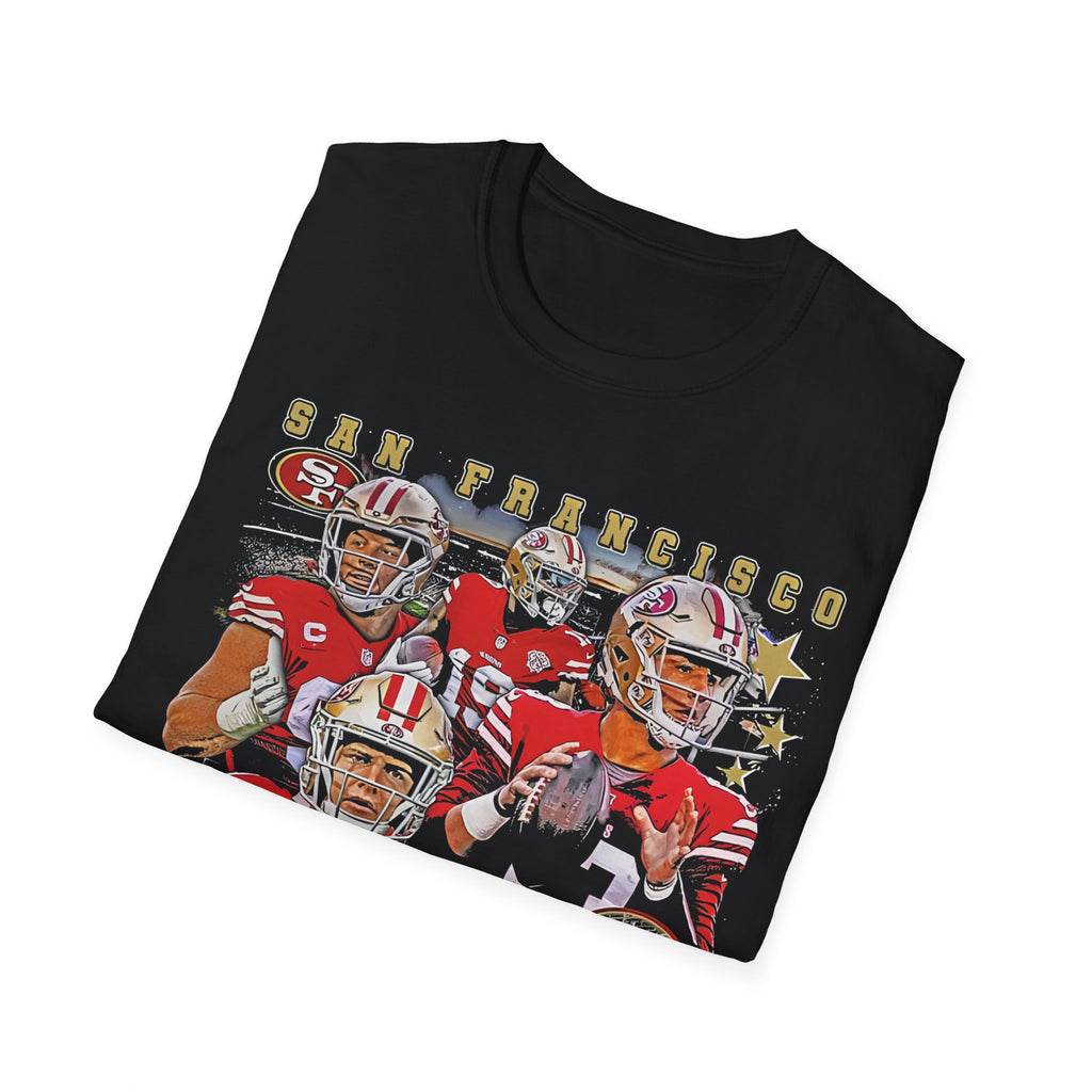 Vintage 90s Football Bootleg Style T-Shirt, 49ER FAITHFUL Retro Football Shirt Unisex Graphic Tee Shirt