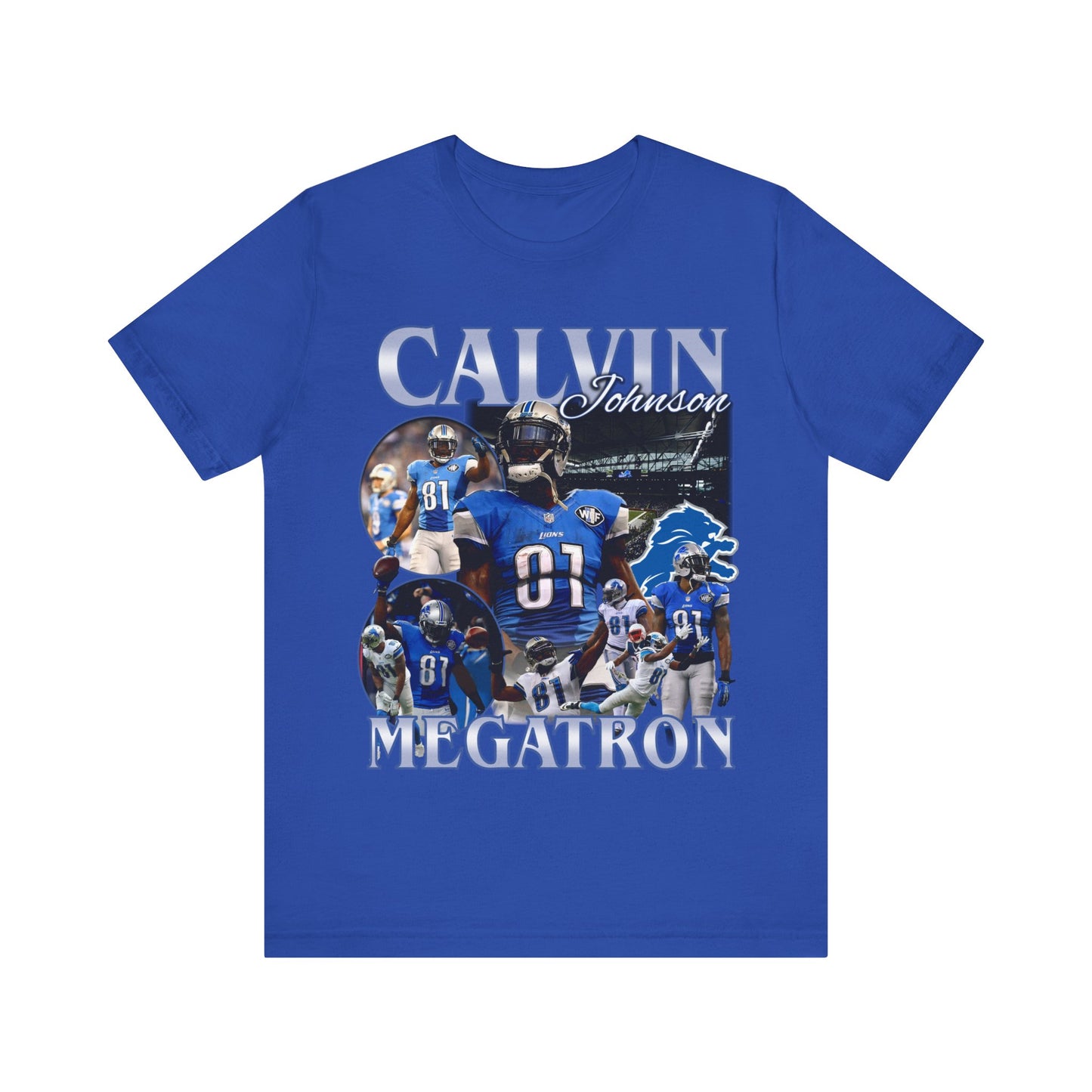 Vintage 90s Football Bootleg Style TShirt CALVIN JOHNSON Unisex Graphic Tee