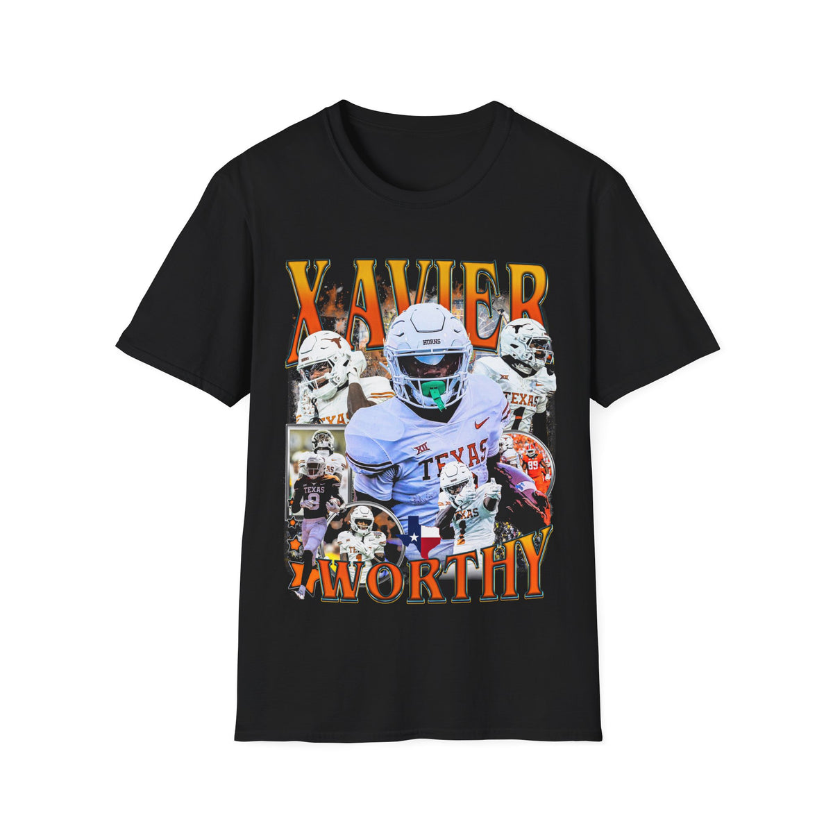 Vintage 90s Football Bootleg Style T-Shirt, XAVIER WORTHY Vintage Graphic Tee, Retro Football Shirt Unisex Graphic Tee Shirt