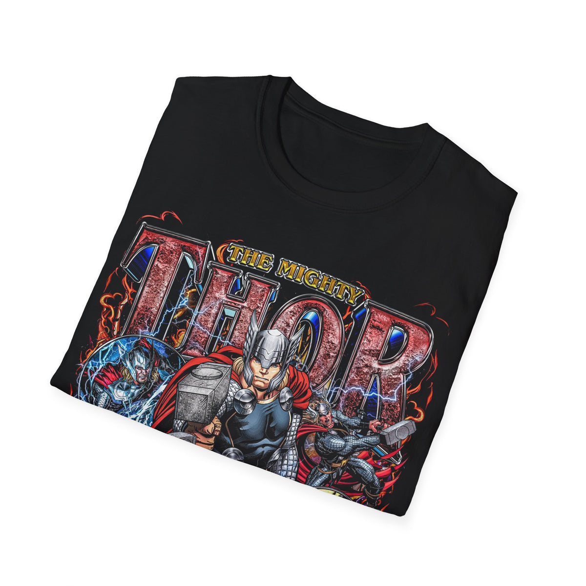 Vintage 90s Superheroes Bootleg Style T-Shirt, THOR Retro Superheroes Shirt Unisex Graphic Tee