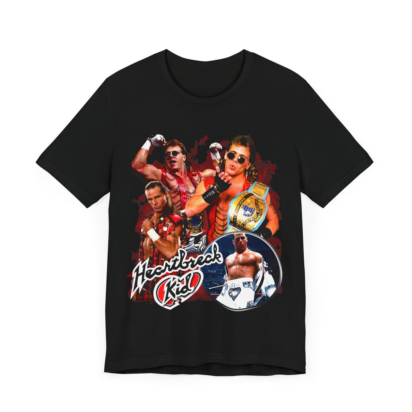 Vintage 90s Bootleg Style T-Shirt, Wrestler SHAWN MICHAELS Heartbreak Unisex Tee
