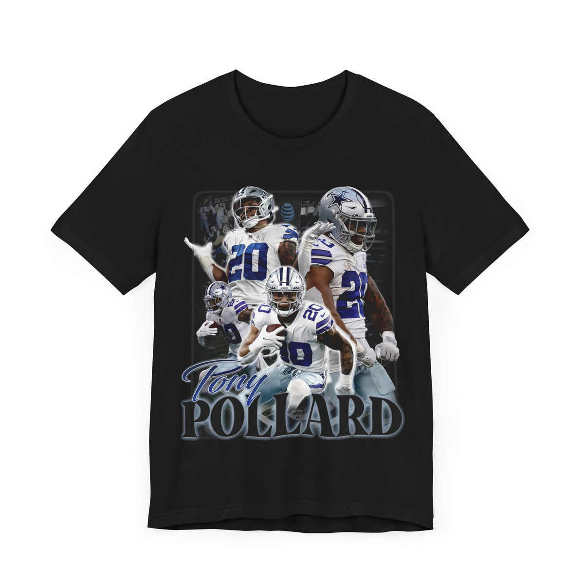 Vintage 90s Football Bootleg Style T-Shirt TONY POLLARD Unisex Graphic Tee Shirt