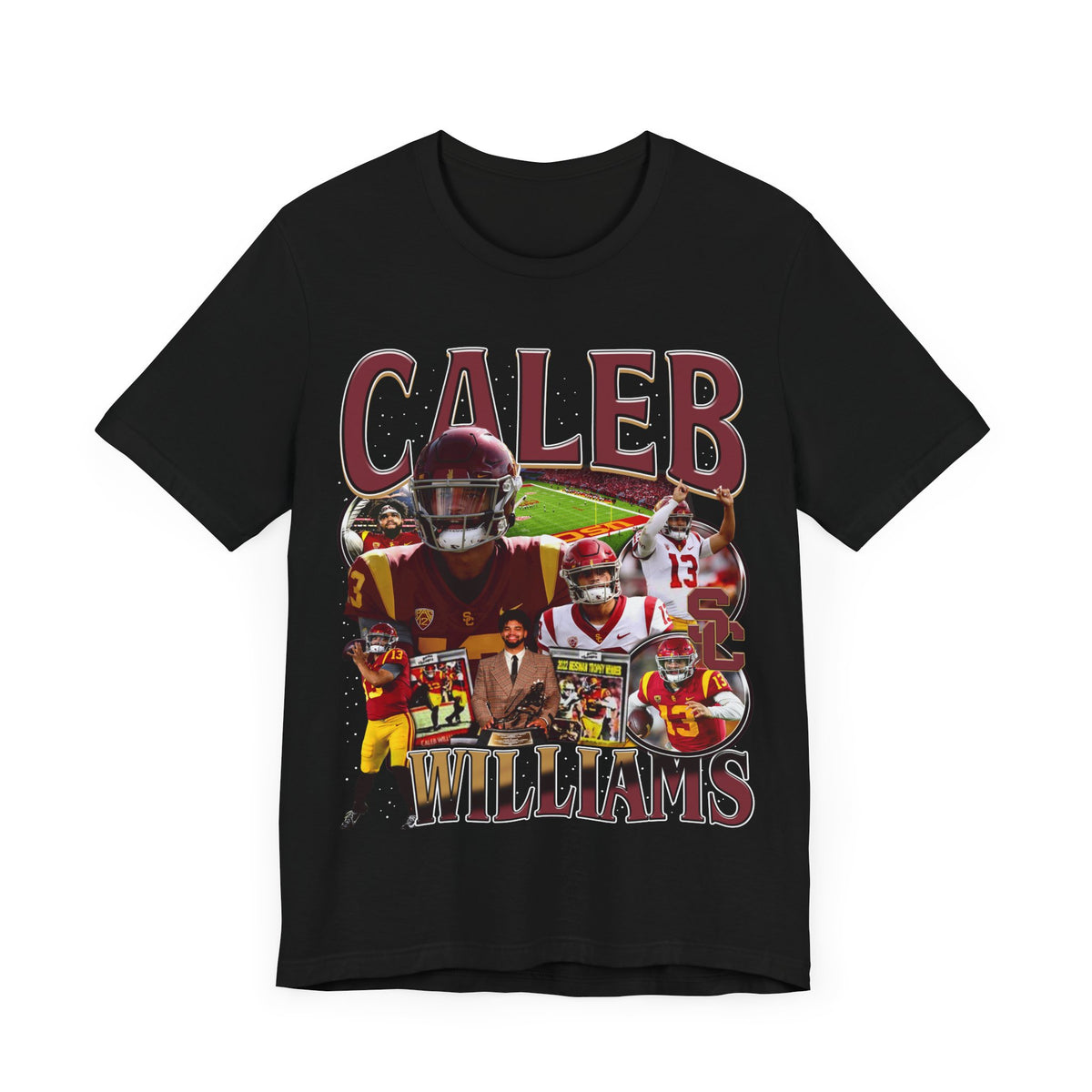 Vintage 90s Football Bootleg Style T-Shirt CALEB WILLIAMS Unisex Graphic Tee