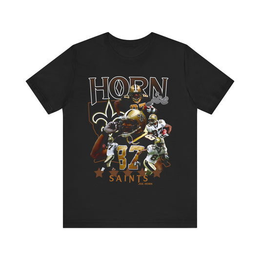 Vintage 90s Football Bootleg Style TShirt JOE HORN Retro Unisex Graphic Tee