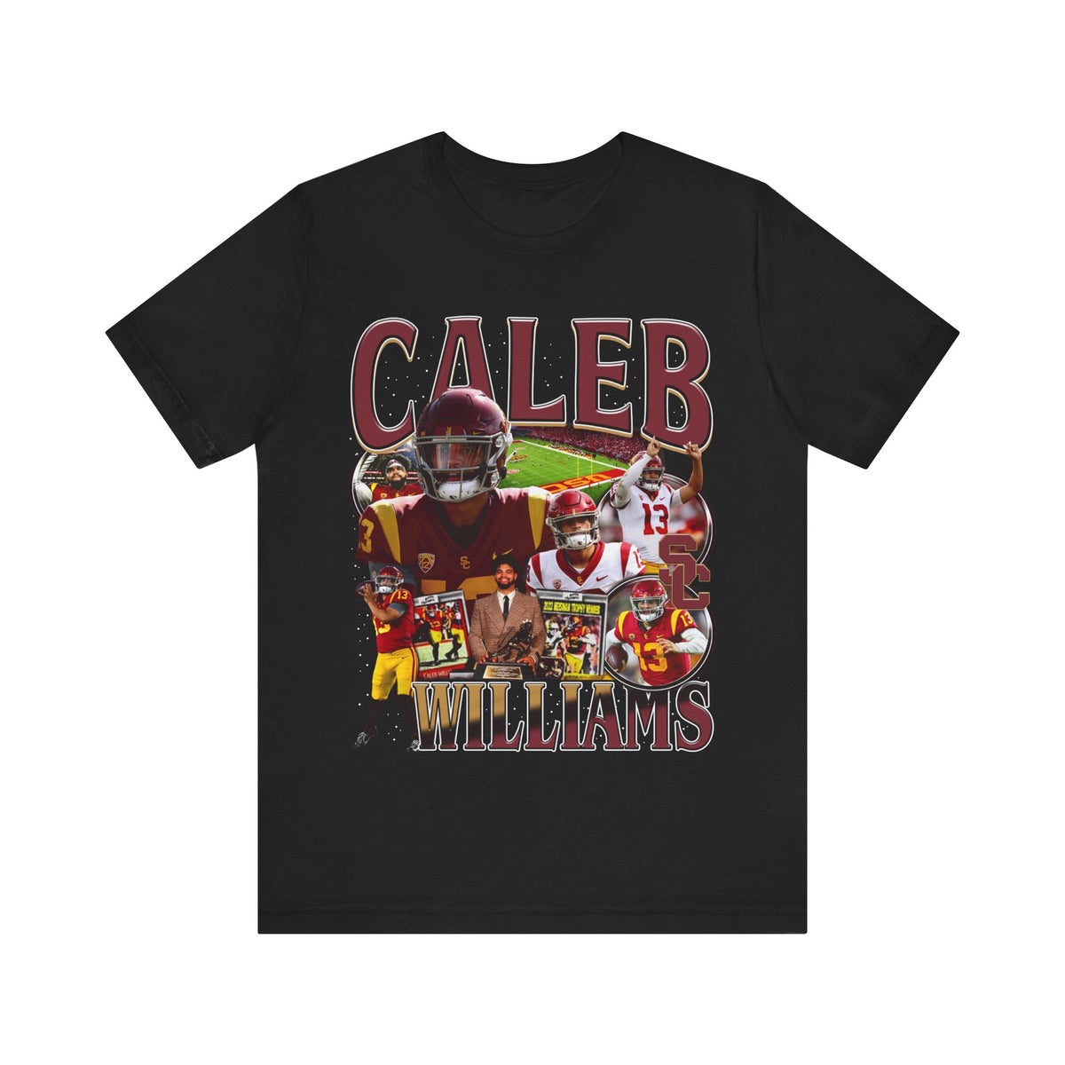 Vintage 90s Football Bootleg Style T-Shirt CALEB WILLIAMS Unisex Graphic Tee