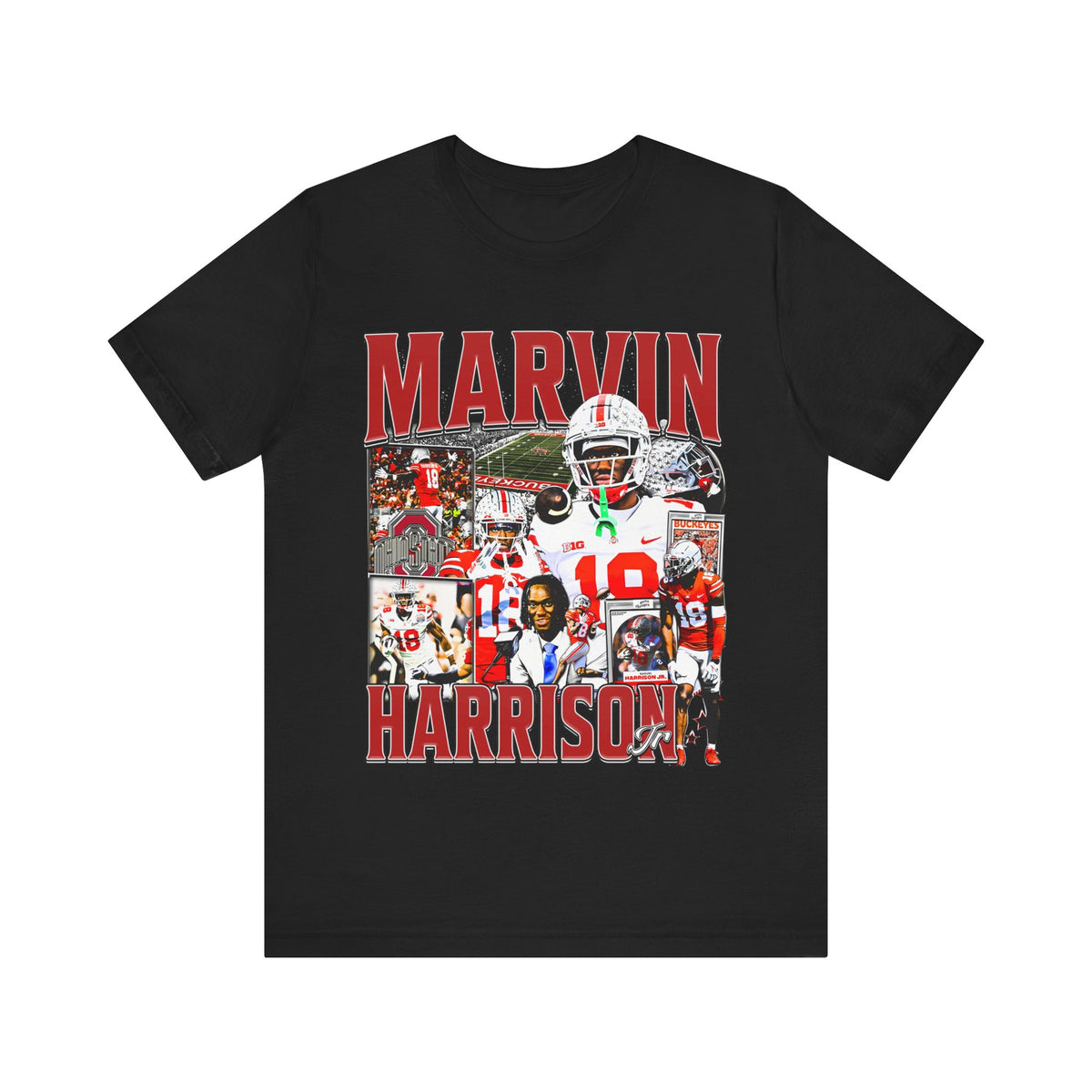 Vintage 90s Football Bootleg Style T-Shirt MARVIN HARRISON Jr Unisex Graphic Tee