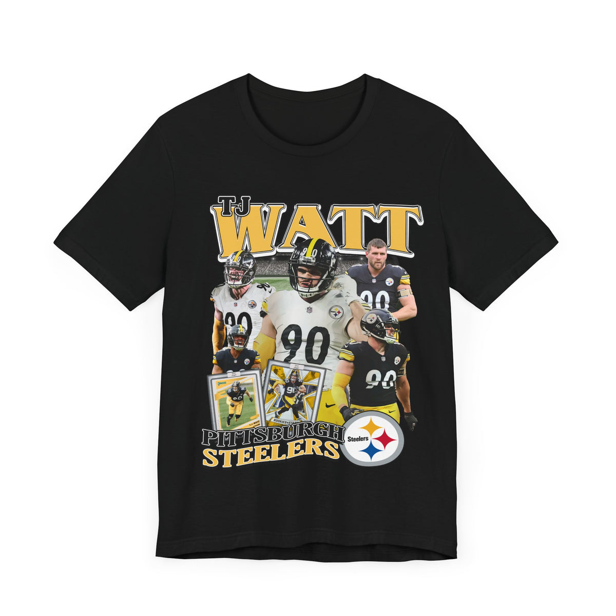 Vintage 90s Football Bootleg Style T-Shirt TJ WATT 90s Unisex Graphic Tee Shirt