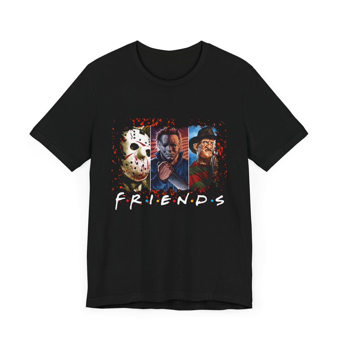HALLOWEEN SCARY FRIENDS Unisex Jersey Short Sleeve Tee