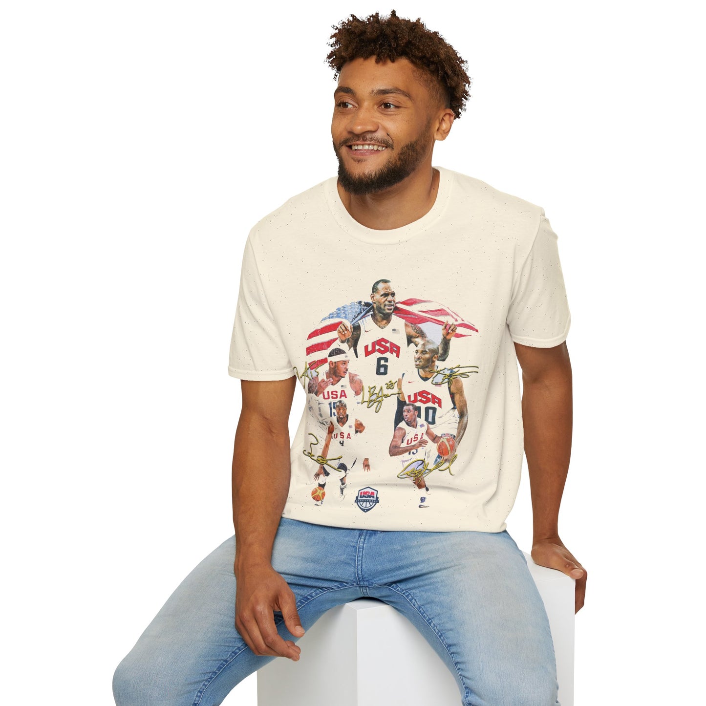 Vintage 90s Basketball Bootleg Style T-Shirt, REDEEM TEAM USA Retro Basketball Shirt Unisex Graphic Tee