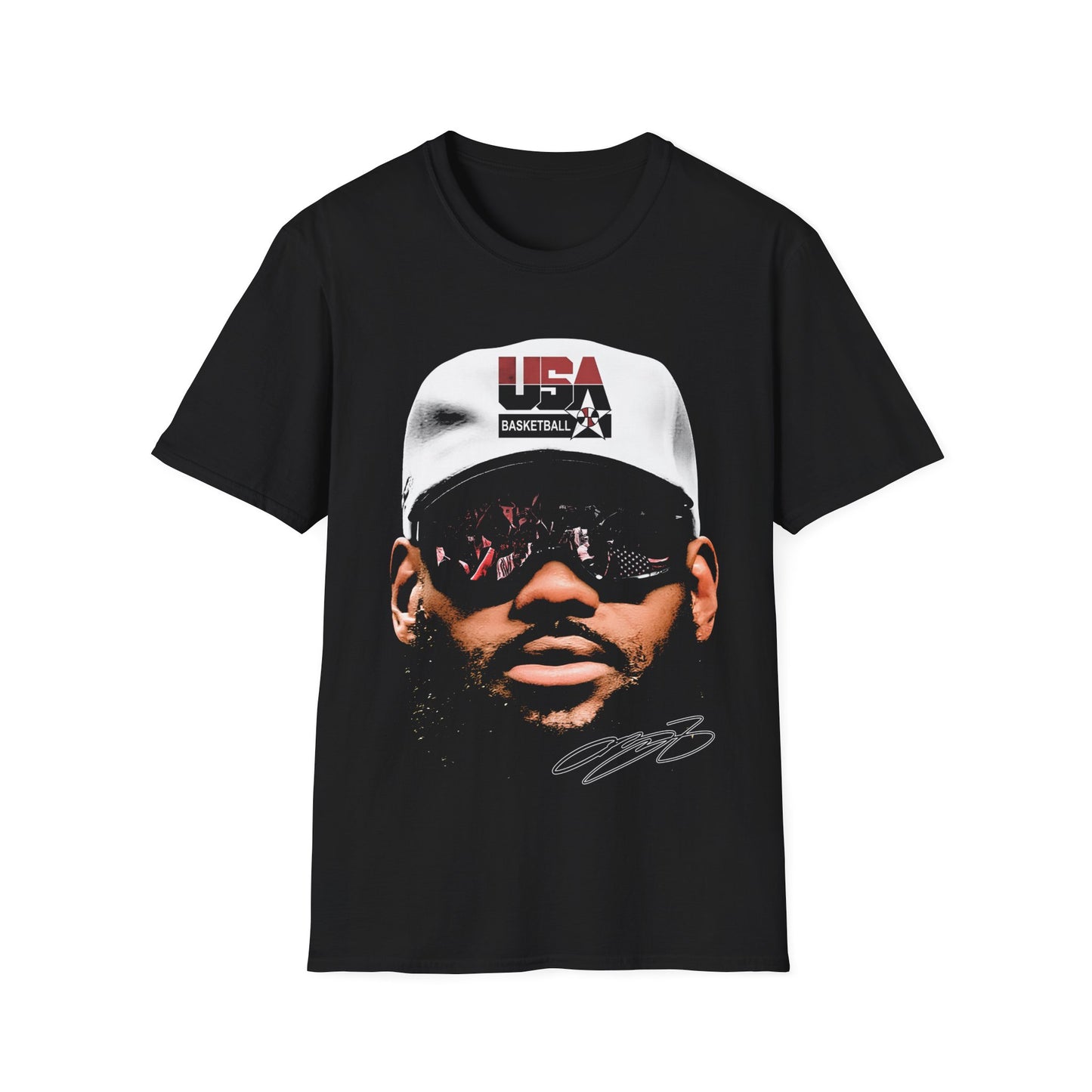 Vintage 90s Basketball Bootleg Style T-Shirt, LEBRON USA Retro Basketball Shirt Unisex Graphic Tee
