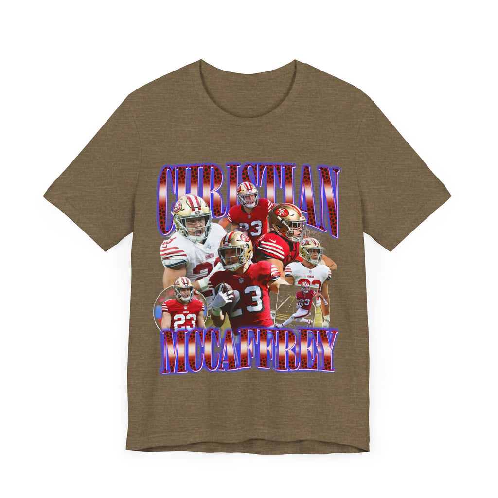 Vintage 90s Football Bootleg Style TShirt CHRISTIAN MCCAFFREY Unisex Graphic Tee