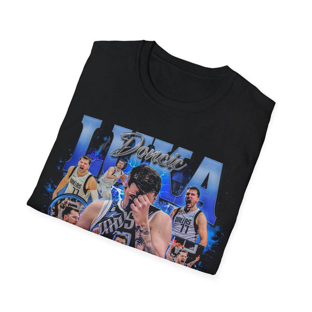 Vintage 90s Basketball Bootleg Style T-Shirt, LUKA DONCIC Retro Basketball Shirt Unisex Graphic Tee