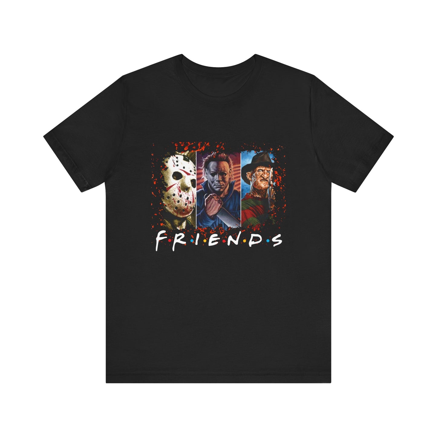 HALLOWEEN SCARY FRIENDS Unisex Jersey Short Sleeve Tee