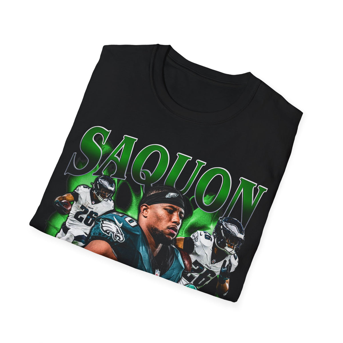 Vintage 90s Football Bootleg Style T-Shirt, SAQUON Vintage Retro Football Shirt Unisex Graphic Tee Shirt