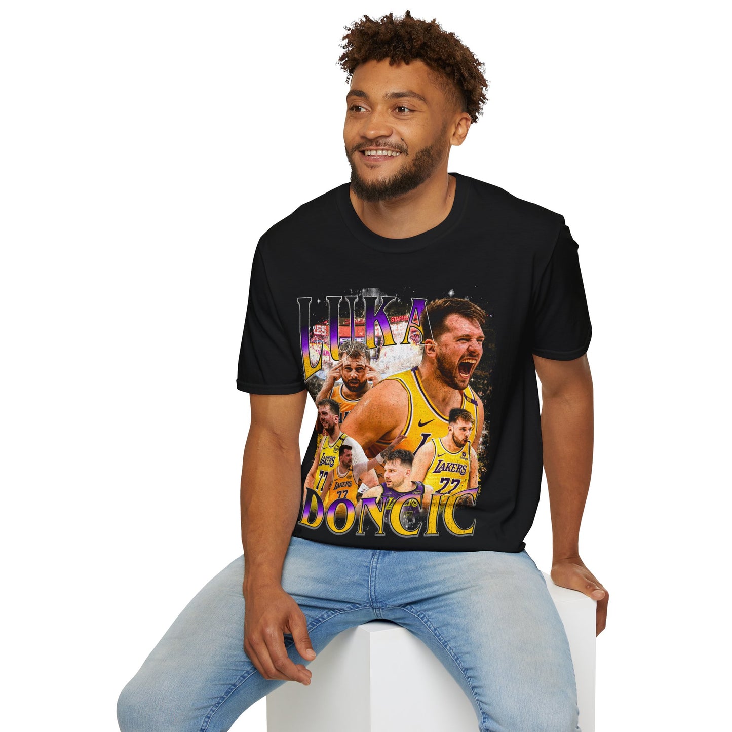 Vintage 90s Basketball Bootleg Style T-Shirt, LUKA DONCIC Retro Basketball Shirt Unisex Graphic Tee