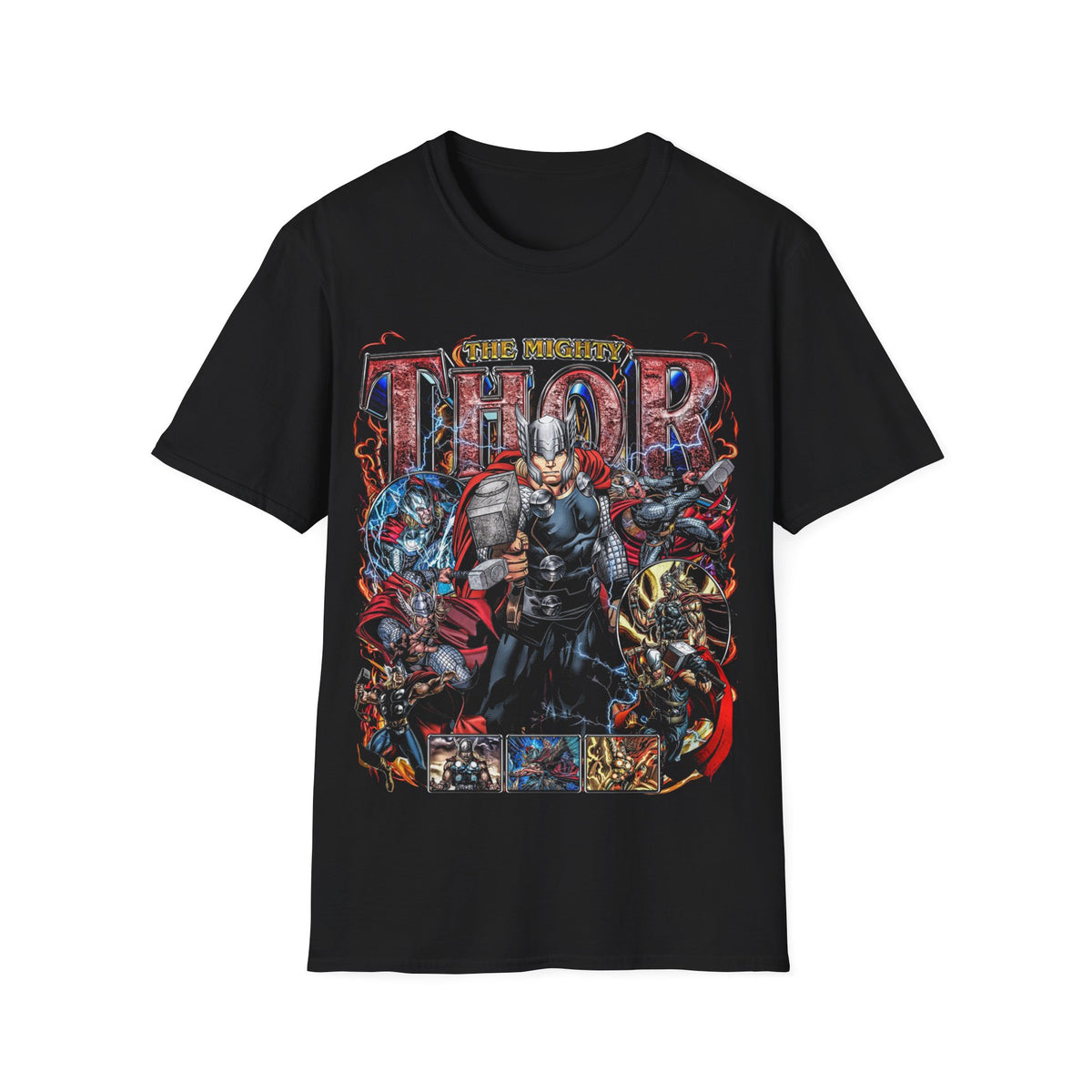 Vintage 90s Superheroes Bootleg Style T-Shirt, THOR Retro Superheroes Shirt Unisex Graphic Tee