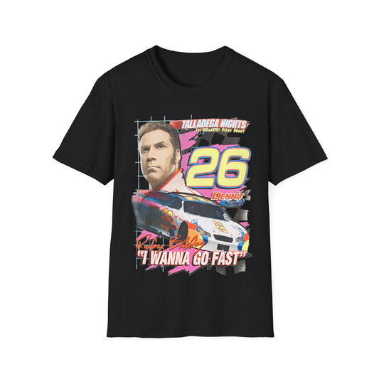 Vintage 90s Racing Bootleg Style T-Shirt, RICKY BOBBY Graphic Tee, Retro Racing Shirt Unisex Graphic Tee Shirt