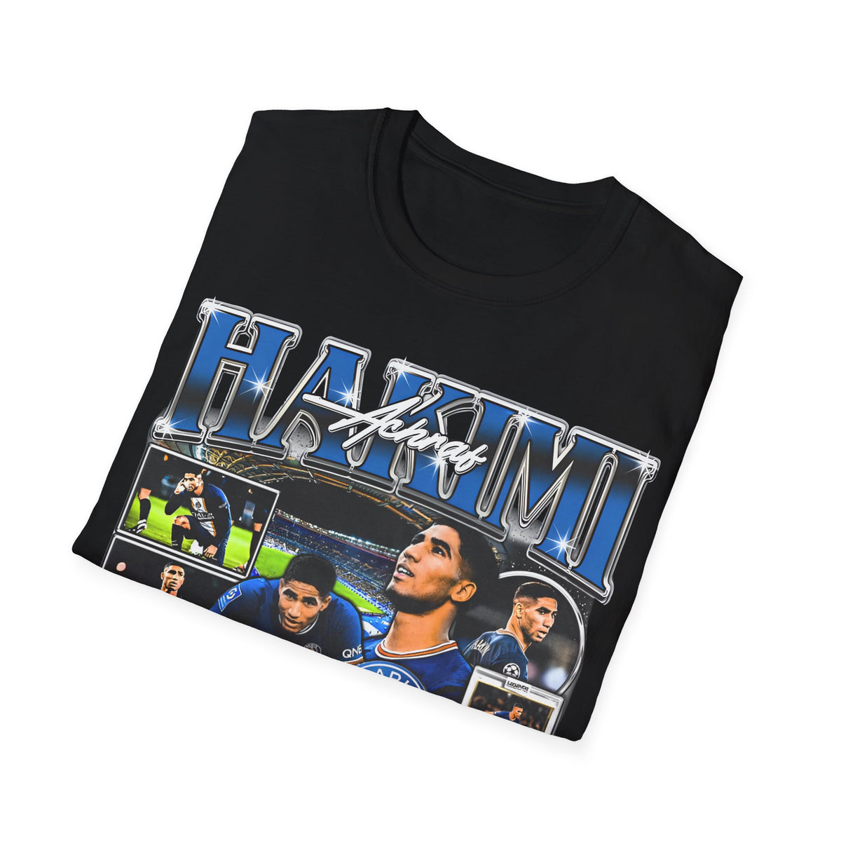 Vintage 90s Soccer Bootleg Style T-Shirt, ACHRAF HAKIMI Graphic Tee, Retro Soccer Shirt Unisex Graphic Tee