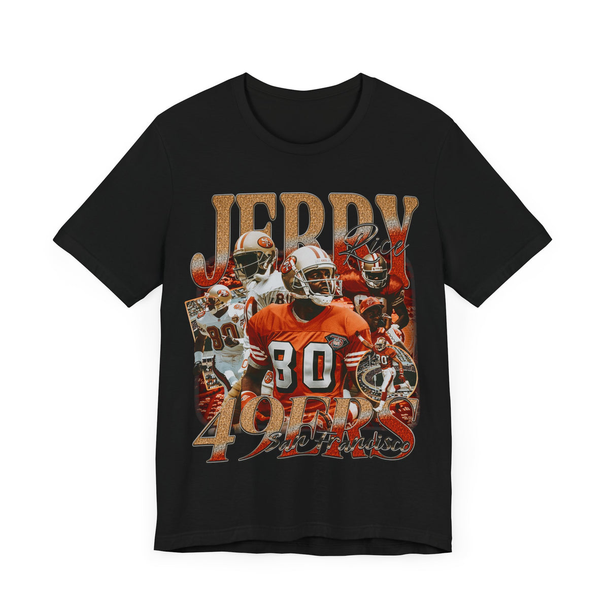 Vintage 90s Football Bootleg Style T-Shirt JERRY RICE Unisex Graphic Tee Shirt