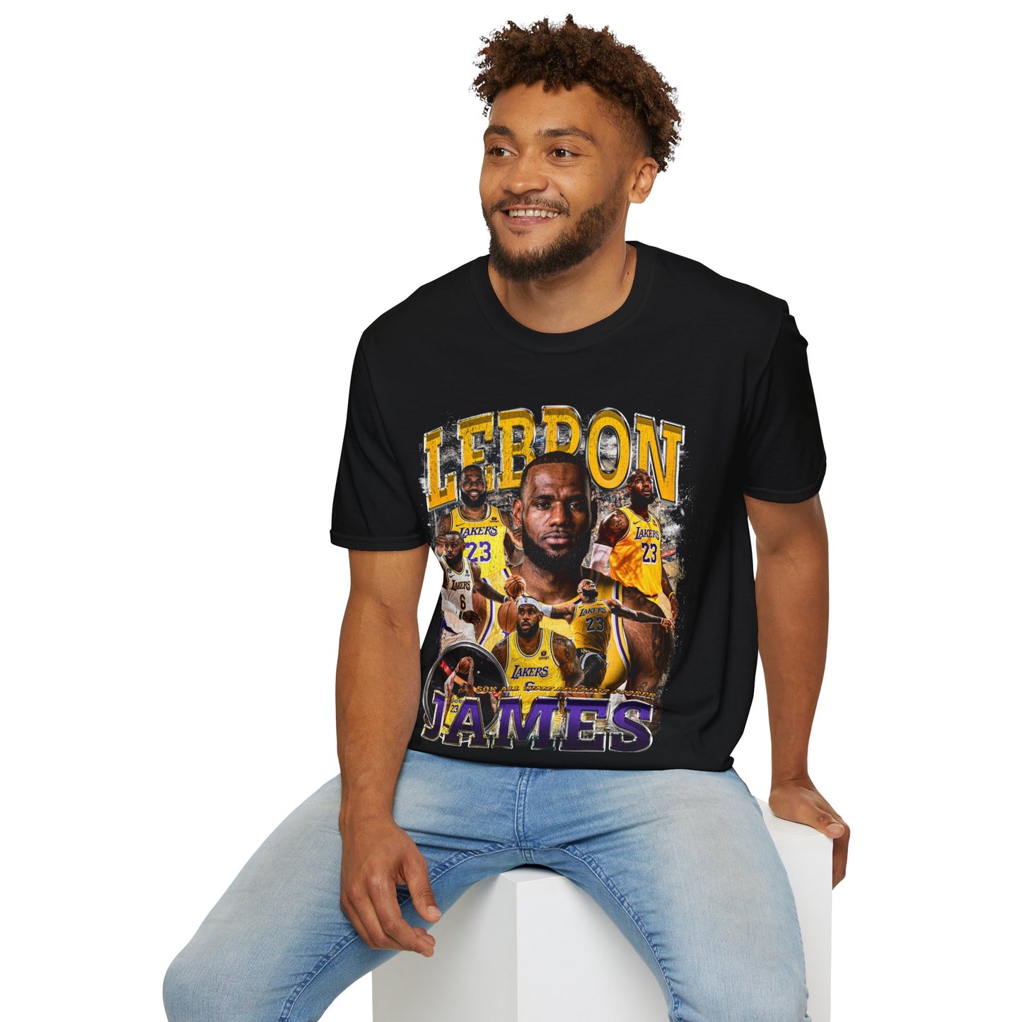 Vintage 90s Basketball Bootleg Style T-Shirt, LEBRON ALL TIME Retro Basketball Shirt Unisex Graphic Tee
