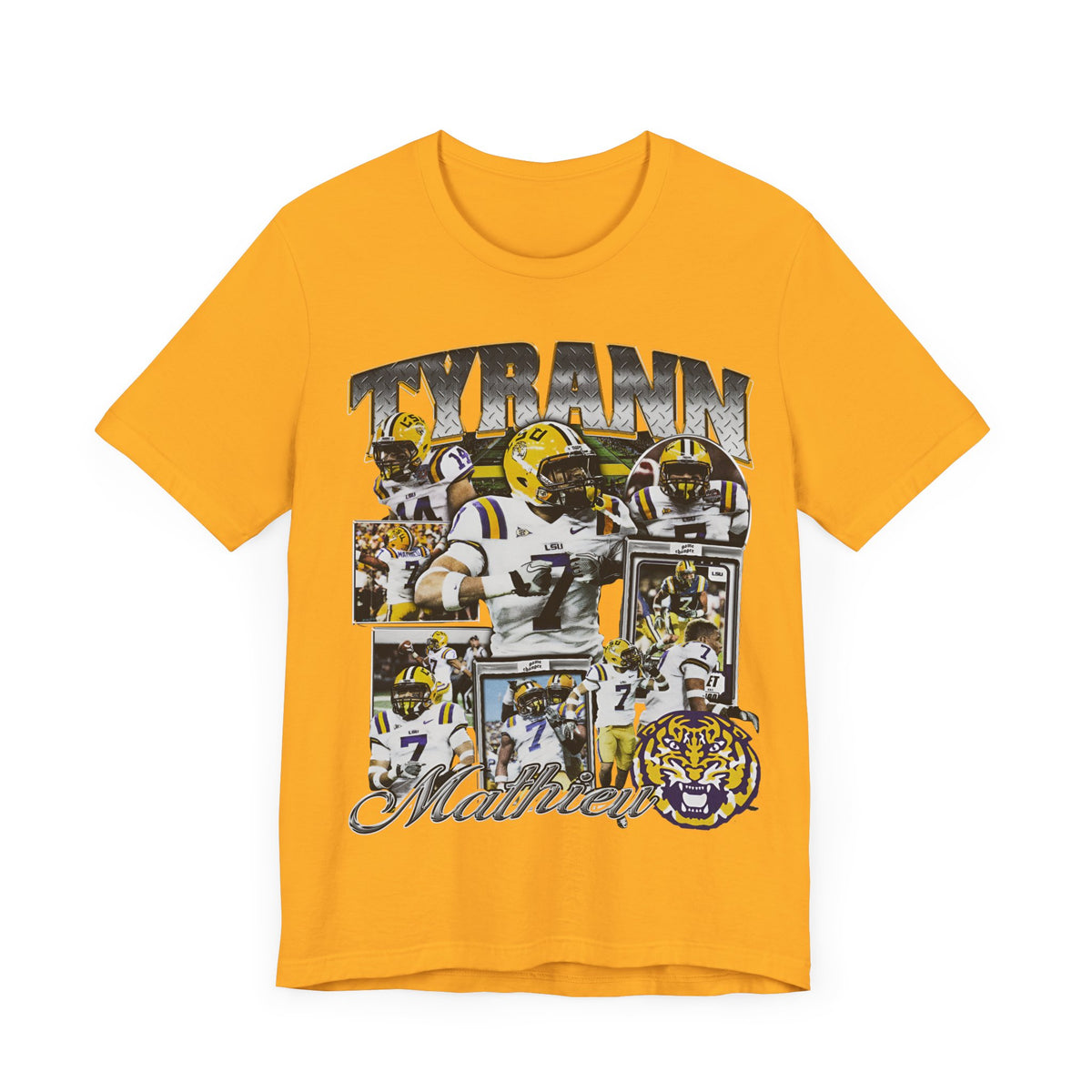 Vintage 90s Football Bootleg Style T-Shirt TYRANN MATHIEU Unisex Graphic Tee