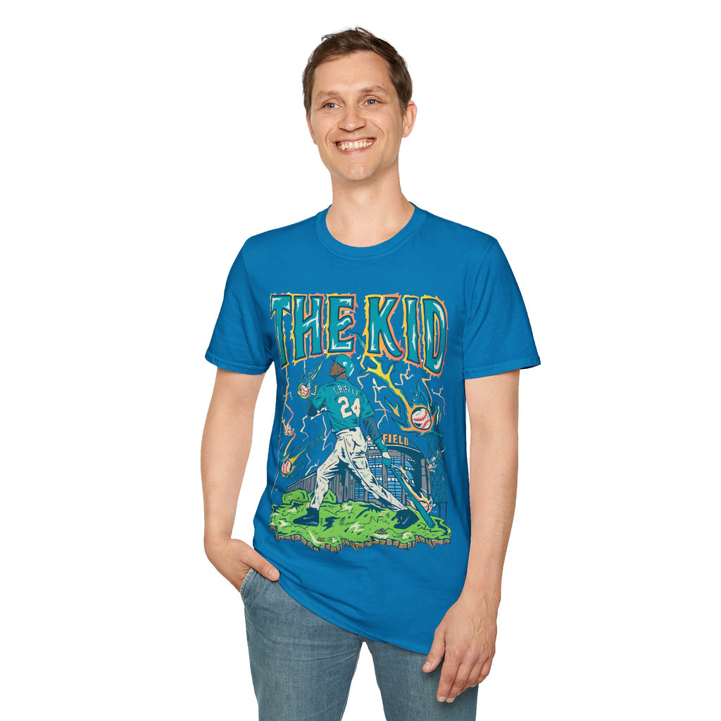 Vintage 90s Baseball Bootleg Style T-Shirt, KEN GRIFFEY JR THE KID Retro Baseball Shirt Unisex Graphic Tee